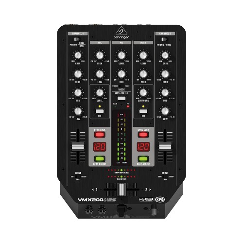 DJ PRO　MIXER　VMX200 MIXER 2 CANAIS BEHRINGER PRO MIXER VMX 200 USB